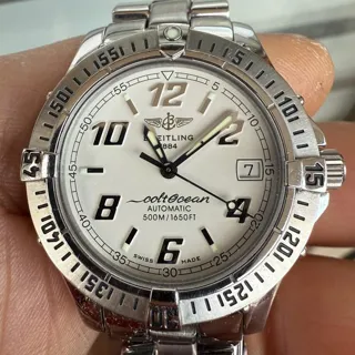 Breitling Colt A17350 38mm Stainless steel White