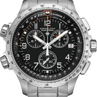 Hamilton Khaki Aviation H77912135 46mm Stainless steel Black