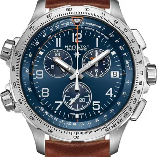 Hamilton Khaki Aviation H77922541 46mm Stainless steel Blue