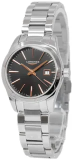 Longines Conquest Classic L2.286.4.52.6 Stainless steel Black