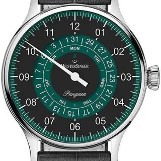 MeisterSinger Pangaea PDD902P 40mm Stainless steel Black