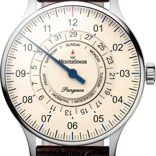 MeisterSinger Pangaea PDD903 40mm Stainless steel White