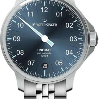 MeisterSinger UN917 43mm Stainless steel Blue