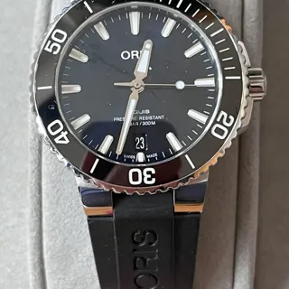 Oris Aquis 01 733 7730 4135-07 8 24 05PEB 39.5mm Stainless steel Blue