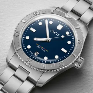 Oris Divers 01 733 7771 4085-SET 38mm Stainless steel Blue