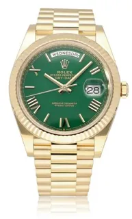 Rolex Day-Date 40 228238 Yellow gold Green