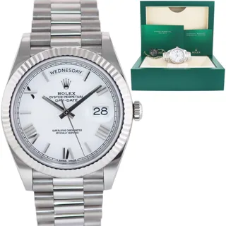 Rolex Day-Date 40 228239 40mm White gold White