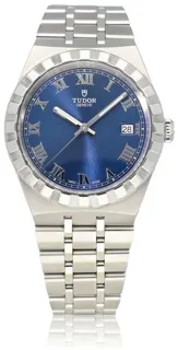 Tudor Royal 28500 Stainless steel Blue