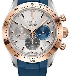 Zenith Chronomaster Sport 51.3100.3600/69.R950 41mm Yellow gold and Stainless steel Silver