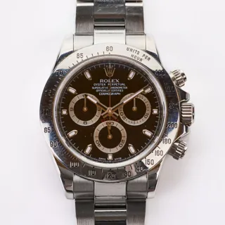 Rolex Cosmograph Daytona 116520 40mm Stainless steel Black