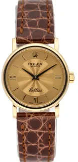 Rolex Cellini 6110/8 18k yellow gold Champagne