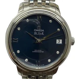 Omega De Ville Prestige 424.10.33.20.53.001 32.7mm Stainless steel Blue