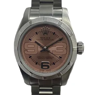 Rolex Oyster Perpetual 26 176210 26mm Stainless steel Pink