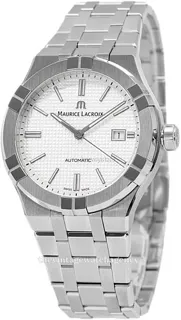 Maurice Lacroix AIKON AI6008-SS002-130-2 42mm Brushed/polished steel Silver