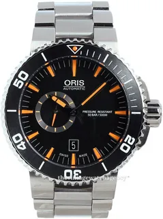 Oris Aquis Small Second 01 743 7673 4159-07 8 26 01PEB 46mm Ceramic and Stainless steel Black