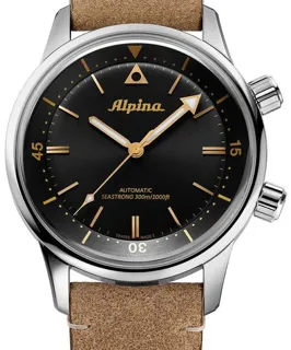 Alpina Seastrong AL-520BY4H6 42mm Stainless steel Black