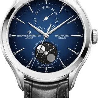 Baume & Mercier Clifton M0A10593 42mm Stainless steel Blue