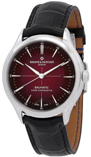 Baume & Mercier Clifton M0A10699 40mm Stainless steel Burgundy