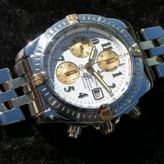 Breitling Chronomat Evolution B13356 Yellow gold and Stainless steel White