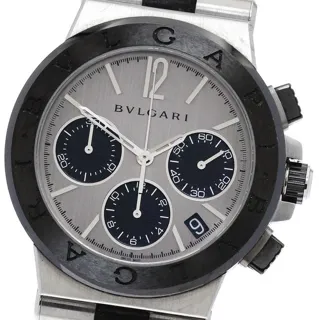 Bulgari Diagono DG 37 SC CH 37mm Stainless steel Silver