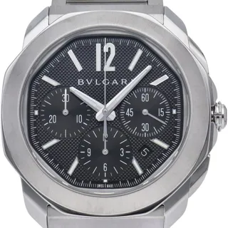 Bulgari OC42SCH/103471 42mm Stainless steel Black