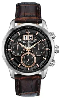 Bulova Classic 96B311 44mm Stainless steel Black