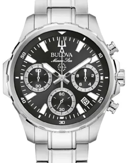 Bulova Marine Star 96B467 40mm Stainless steel Black