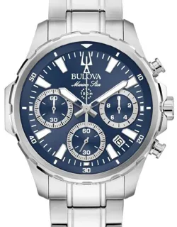 Bulova Marine Star 96B466 40mm Stainless steel Blue