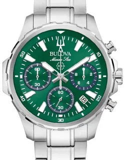 Bulova Marine Star 96B465 40mm Stainless steel Green