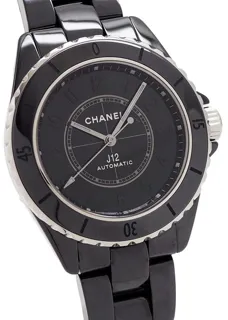 Chanel J12 H6185 38mm Black ceramic Black