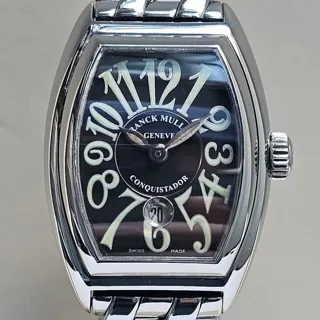 Franck Muller Conquistador 8000L 27.5mm Stainless steel Black