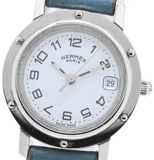 Hermès Clipper CL4.210 24mm Stainless steel White