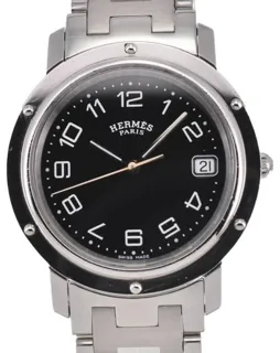 Hermès Clipper CL6.710 36mm Stainless steel Black