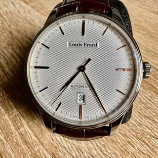 Louis Erard Héritage 69287AA31.BAAC80 41mm Stainless steel Silver