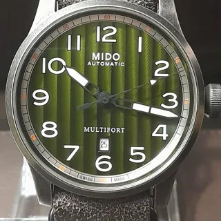 Mido Multifort M032.607.36.090.00 44mm Stainless steel Green