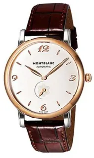 Montblanc Star 107309 39mm Stainless steel and Red gold White