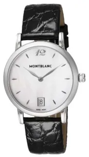 Montblanc Star Classique 108766BLK 8mm Stainless steel White