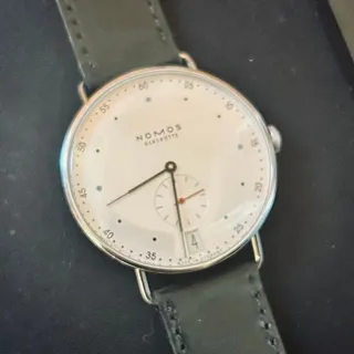 NOMOS Metro 38 Datum 1102 38mm Stainless steel White