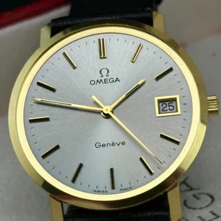 Omega Genève 1329051 35mm Yellow gold Silver