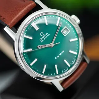 Omega Genève 166.0098 35mm Stainless steel Green