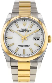 Rolex Datejust 36 126203 Yellow gold and Stainless steel White