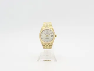 Rolex Datejust 6827 18k yellow gold Silver$With Diamonds