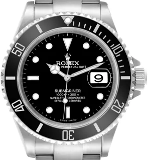 Rolex Submariner Date 16610 Stainless steel Black