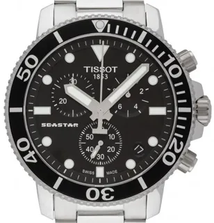 Tissot Seastar T120.417.11.051.00 45.5mm Stainless steel Black