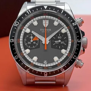 Tudor Heritage Chrono 70330N 42mm Stainless steel Black