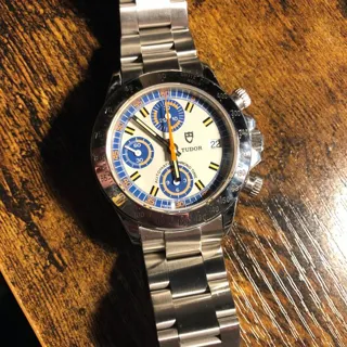 Tudor Montecarlo 94300 40mm Stainless steel Blue