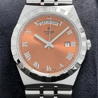 Tudor Royal 28600 41mm Stainless steel Salmon