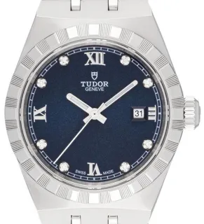 Tudor Royal M28300-0007 28mm Stainless steel Blue