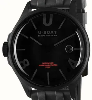 U-Boat 9545 40mm Stainless steel Black