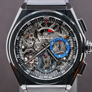 Zenith Defy 49.9000.9004/78.R782 44mm Black ceramic Skeletonized